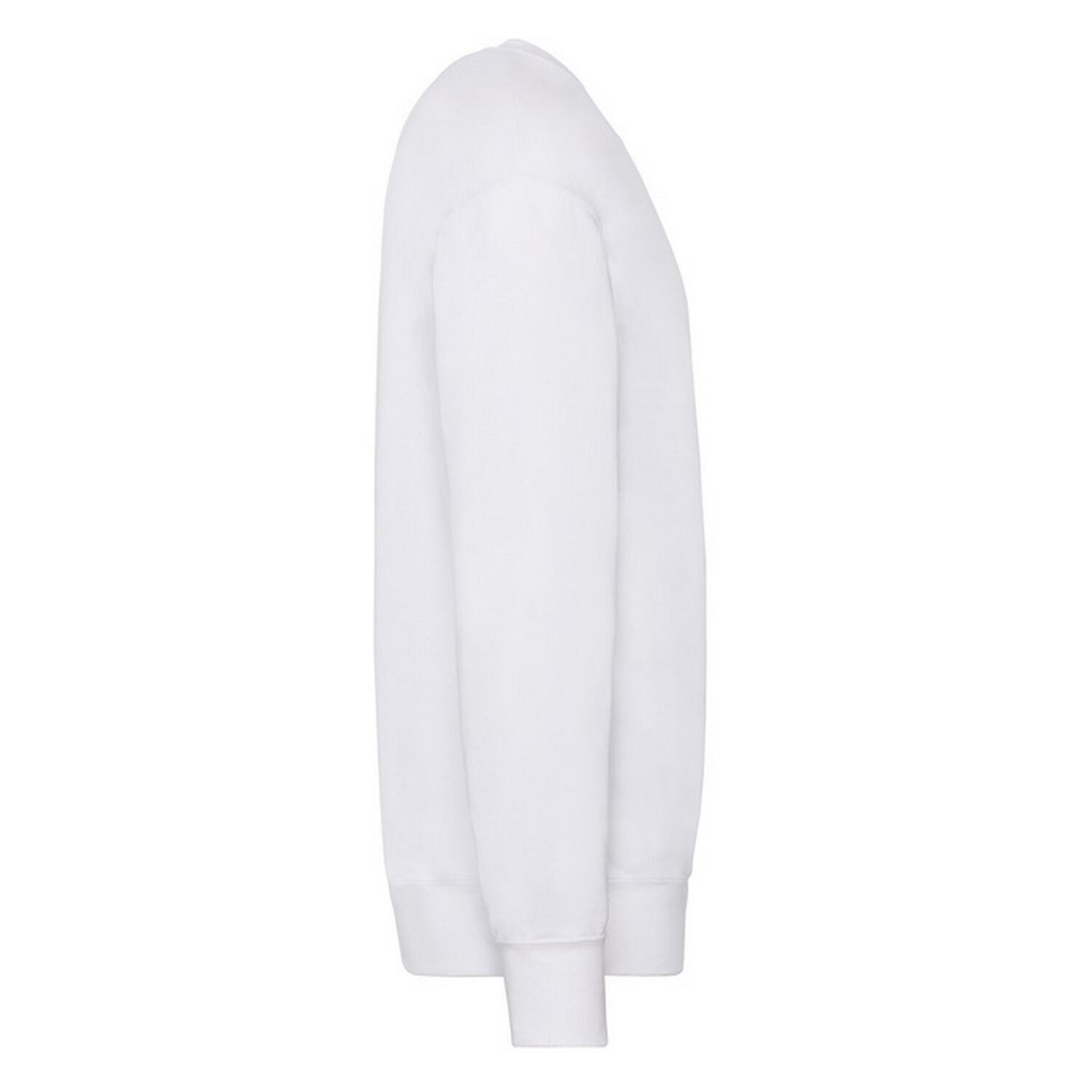 Felpa A Giro Uomo Fruit Of The Loom Bianco 4/4