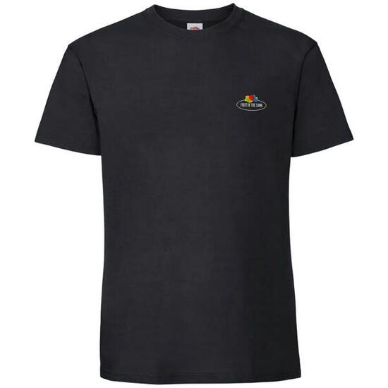 Heren Vintage Logo Bedrukt TShirt (Zwart)