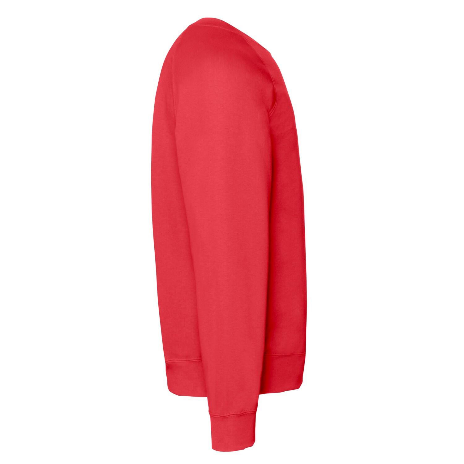 Felpa Raglan Uomo Fruit Of The Loom Classic Rosso 3/3