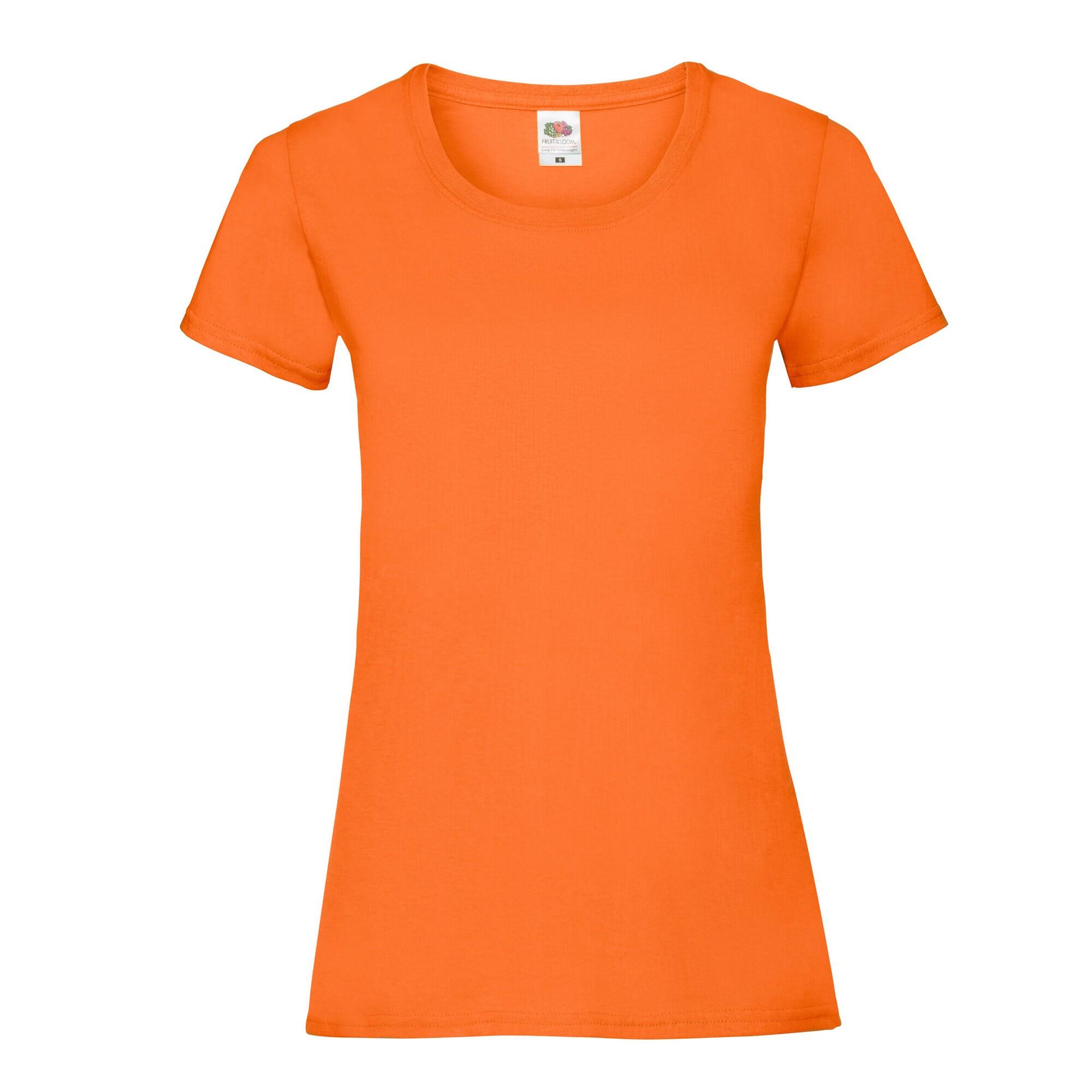 FRUIT OF THE LOOM Womens/Ladies Lady Fit TShirt (Orange)
