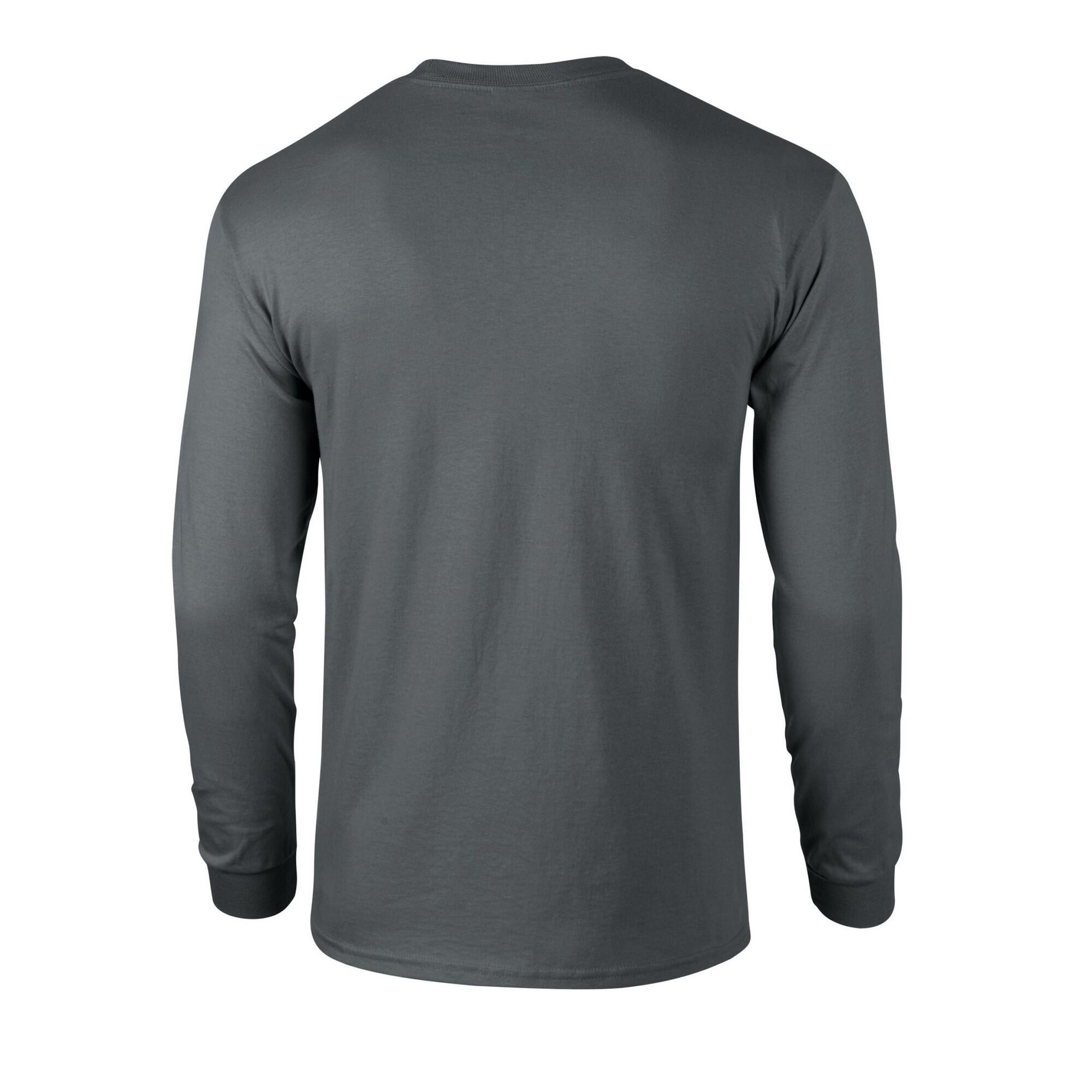 Maglietta Manica Lunga Adulto Unisex Gildan Carbone 2/2