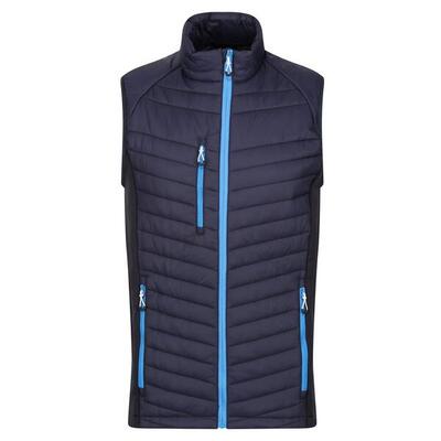 Heren navigate hybride body warmer (marine/seal grey)