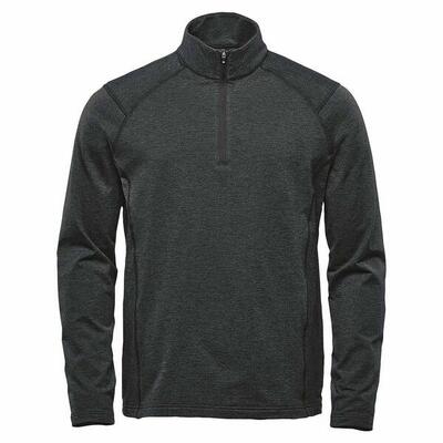Heren treeline quarter zip pullover (zwarte heide)