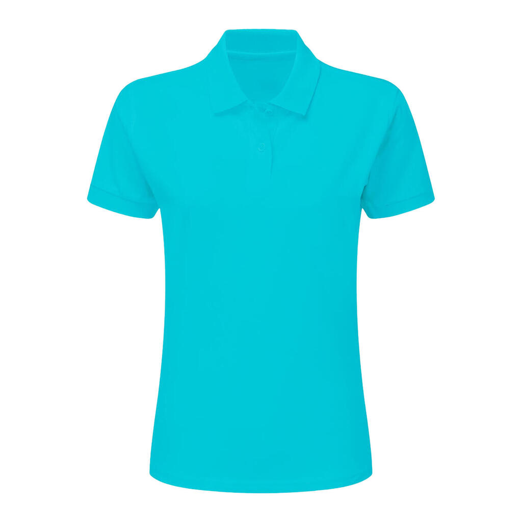 Womens/Ladies Cotton Polo Shirt (Turquoise)