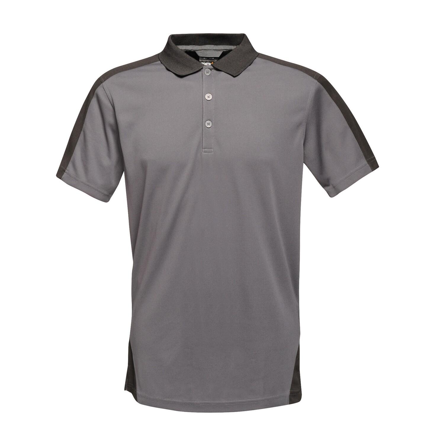 Regatta - Polo Motif/style Contrasté Homme (gris Phoque / Noir) - T-shirt Manches Courtes - Gris|noir - 40 M - Decathlon