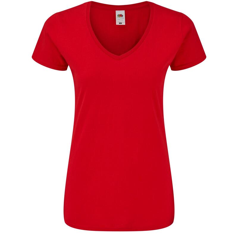 Tricou Drumeții În Natură Fruit Of The Loom Iconic V Neck Femei