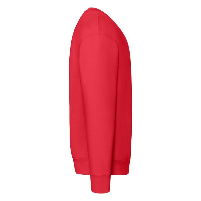 Heren Premium Ingelegd Sweatshirt (Rood)