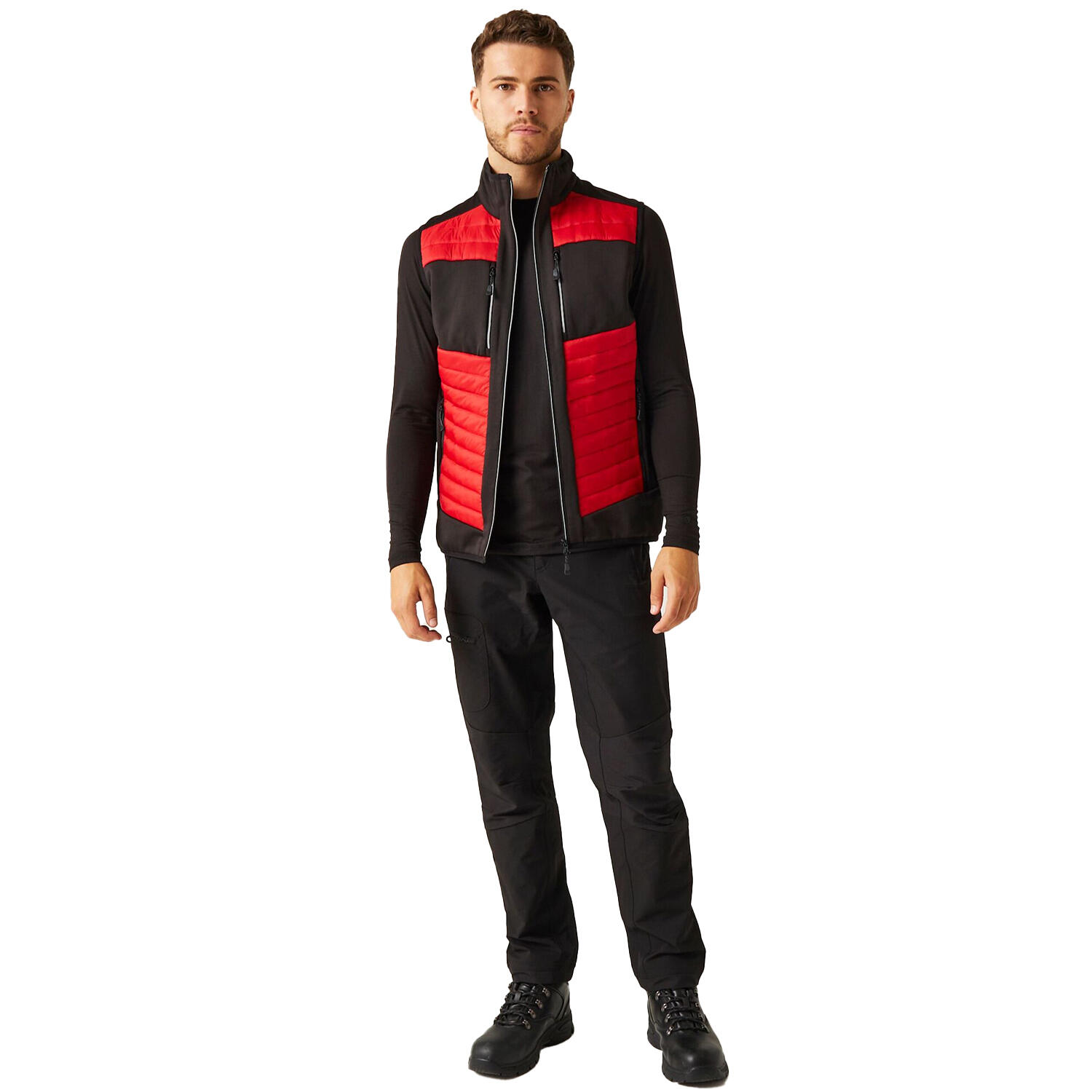 EVolve Hybrid Gilet Uomo Regatta E-Volve Hybrid Rosso Classico Nero 3/4