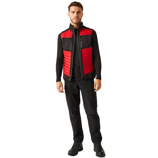 Veste Sans Manches EVOLVE HYBRID Homme (Rouge Classique / Noir)