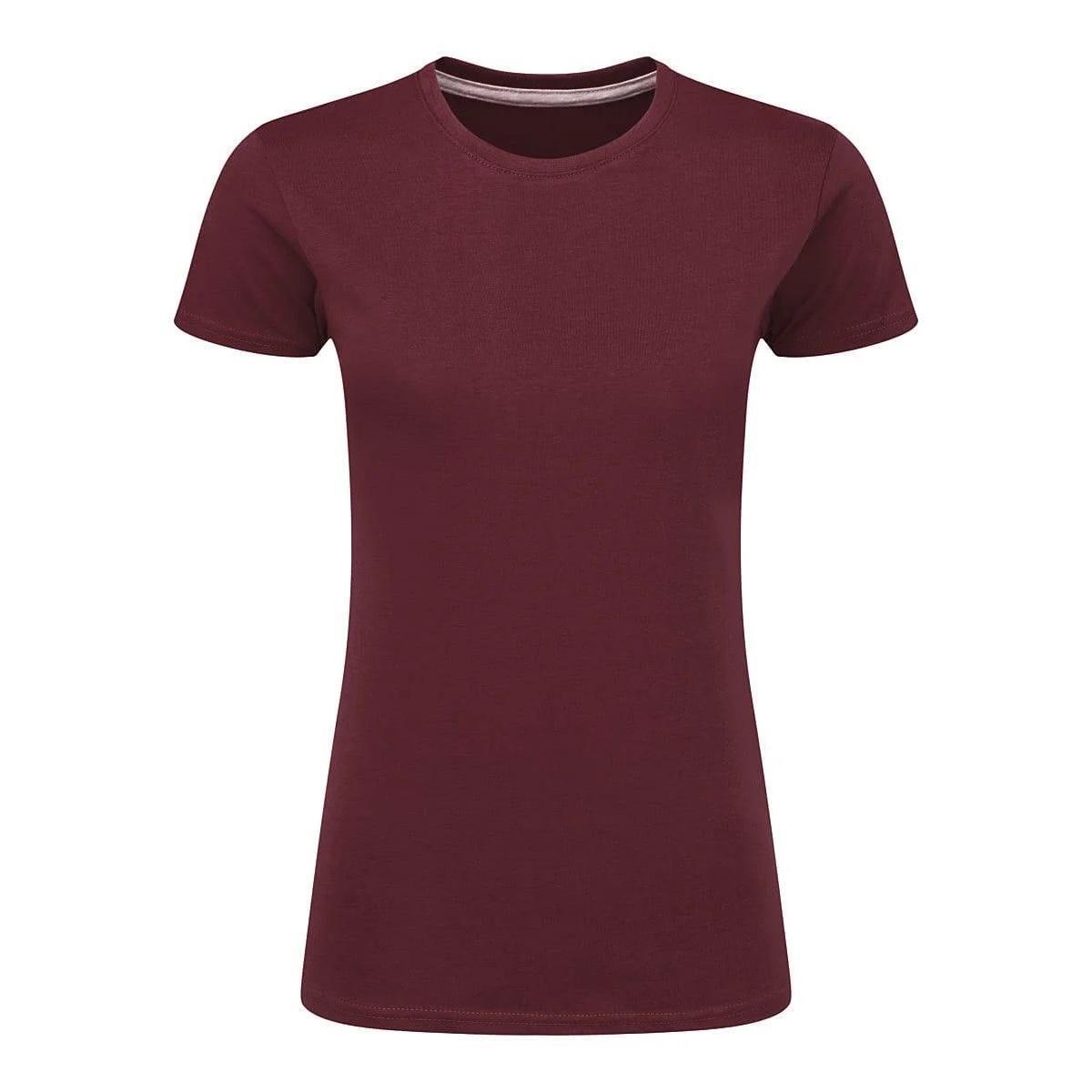 Sg - Tshirt Perfect Print Femme (bordeaux) - T-shirt Manches Courtes - Bordeaux|marron|rouge - 48 Xl - Decathlon