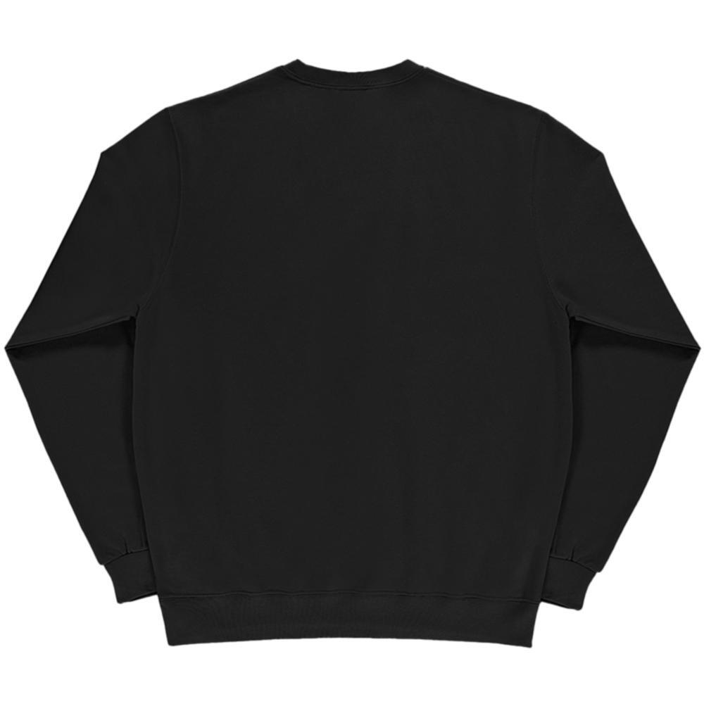 Sudadera de manga larga con cuello redondo para mujer Negro 2/2