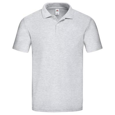 Heren original heather poloshirt (grijs)