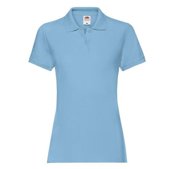 Polo PREMIUM Femme (Bleu Ciel)