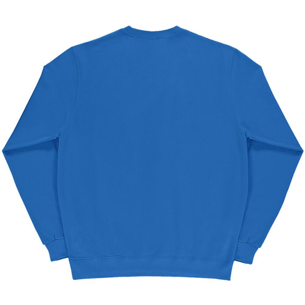 Sudadera de manga larga con cuello redondo para mujer Azul 2/2