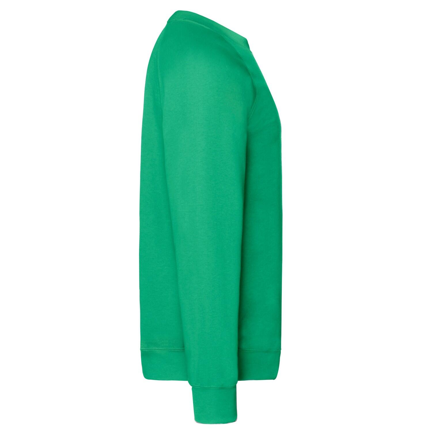 Felpa Raglan Uomo Fruit Of The Loom Classic Verde Kelly 3/3