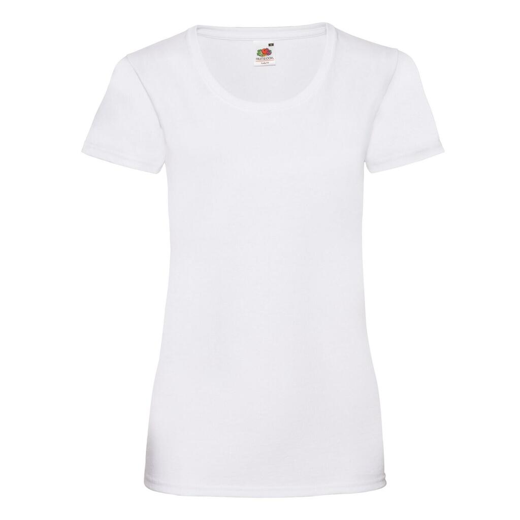 Womens/Ladies Valueweight TShirt (White)