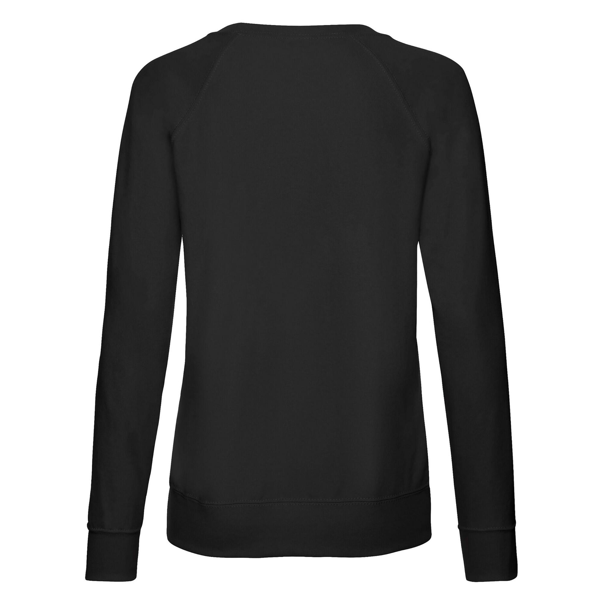 Sweat Manches Raglan Femme (Noir) 2/3