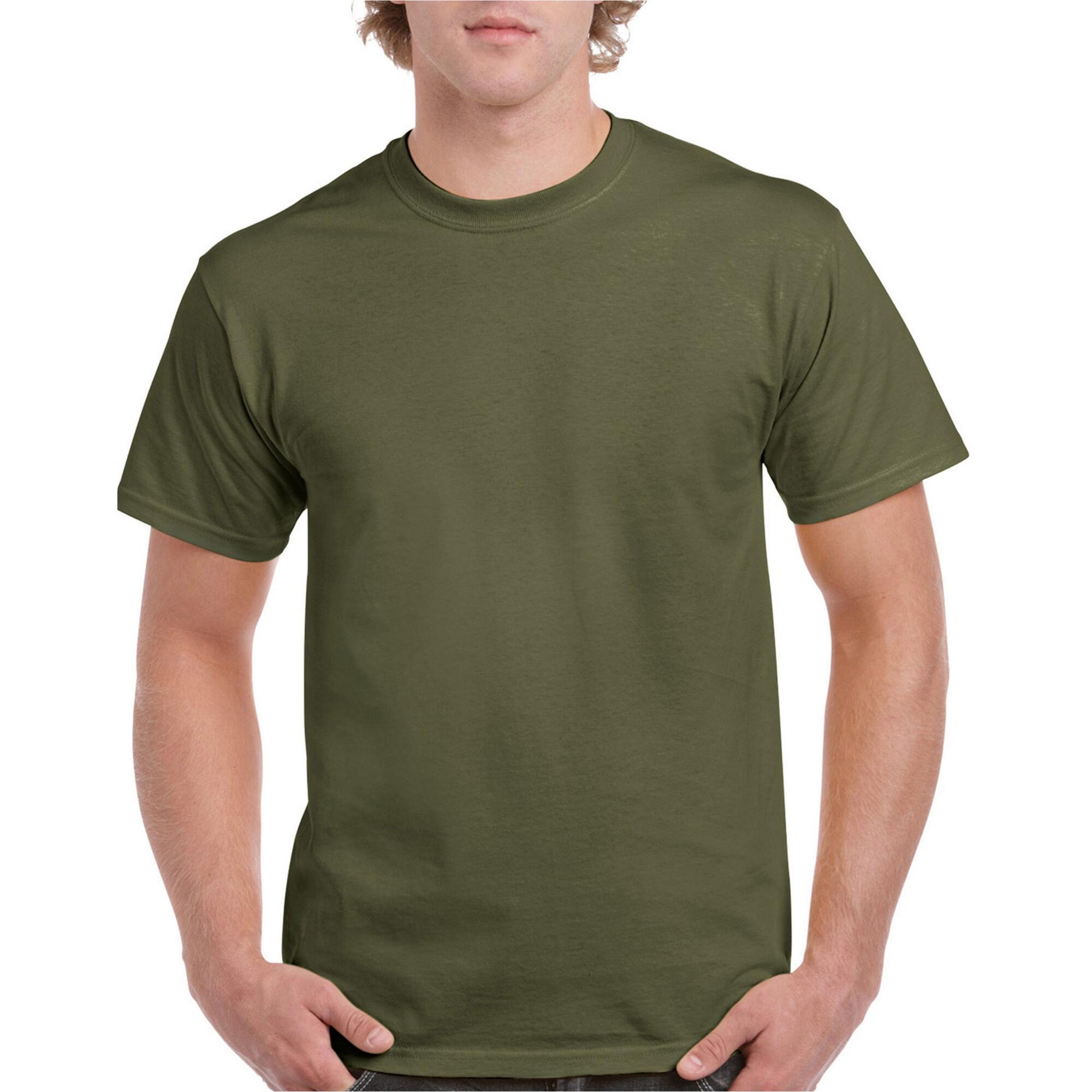 Maglietta Adulto Unisex Gildan Verde Militare 3/3