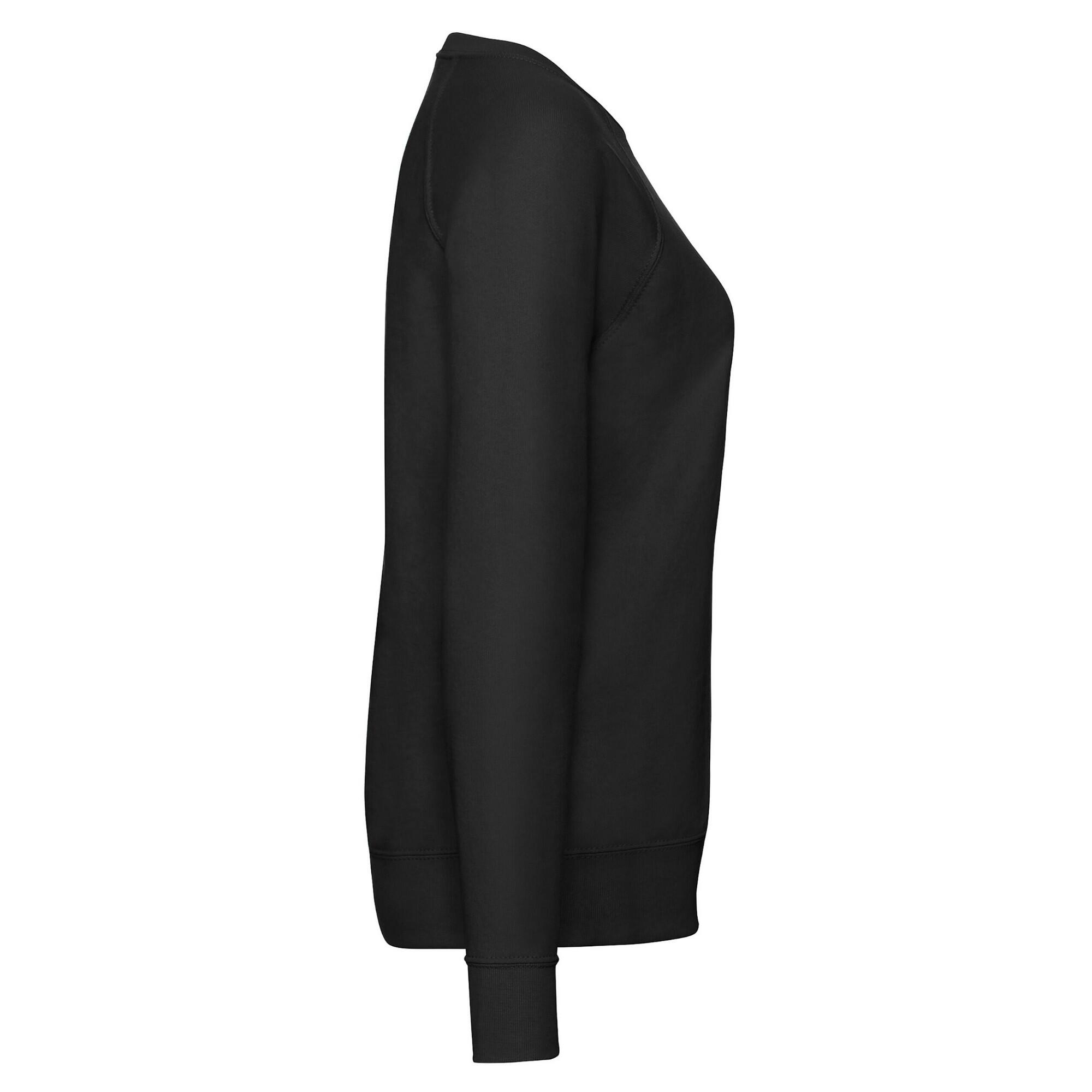 Sweat Manches Raglan Femme (Noir) 3/3
