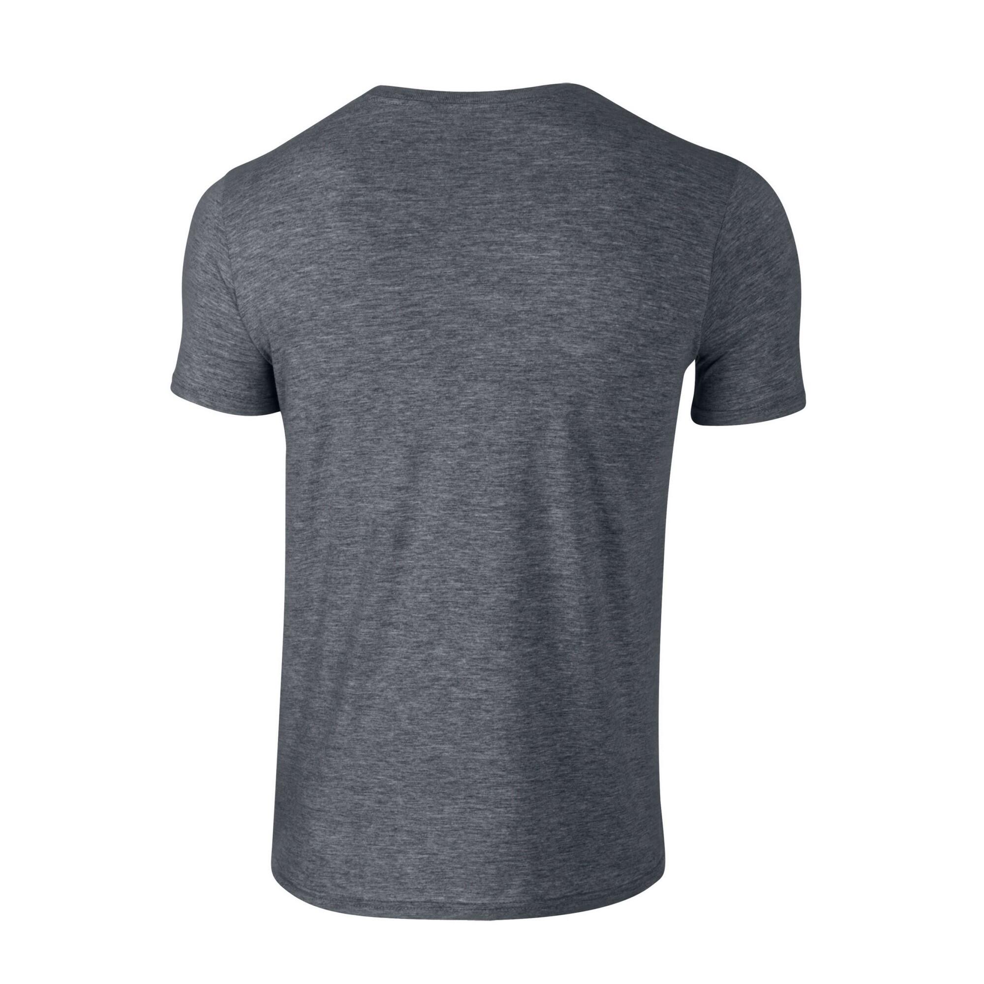 Tshirt SOFTSTYLE Adulte (Gris Foncé Chiné) 2/3