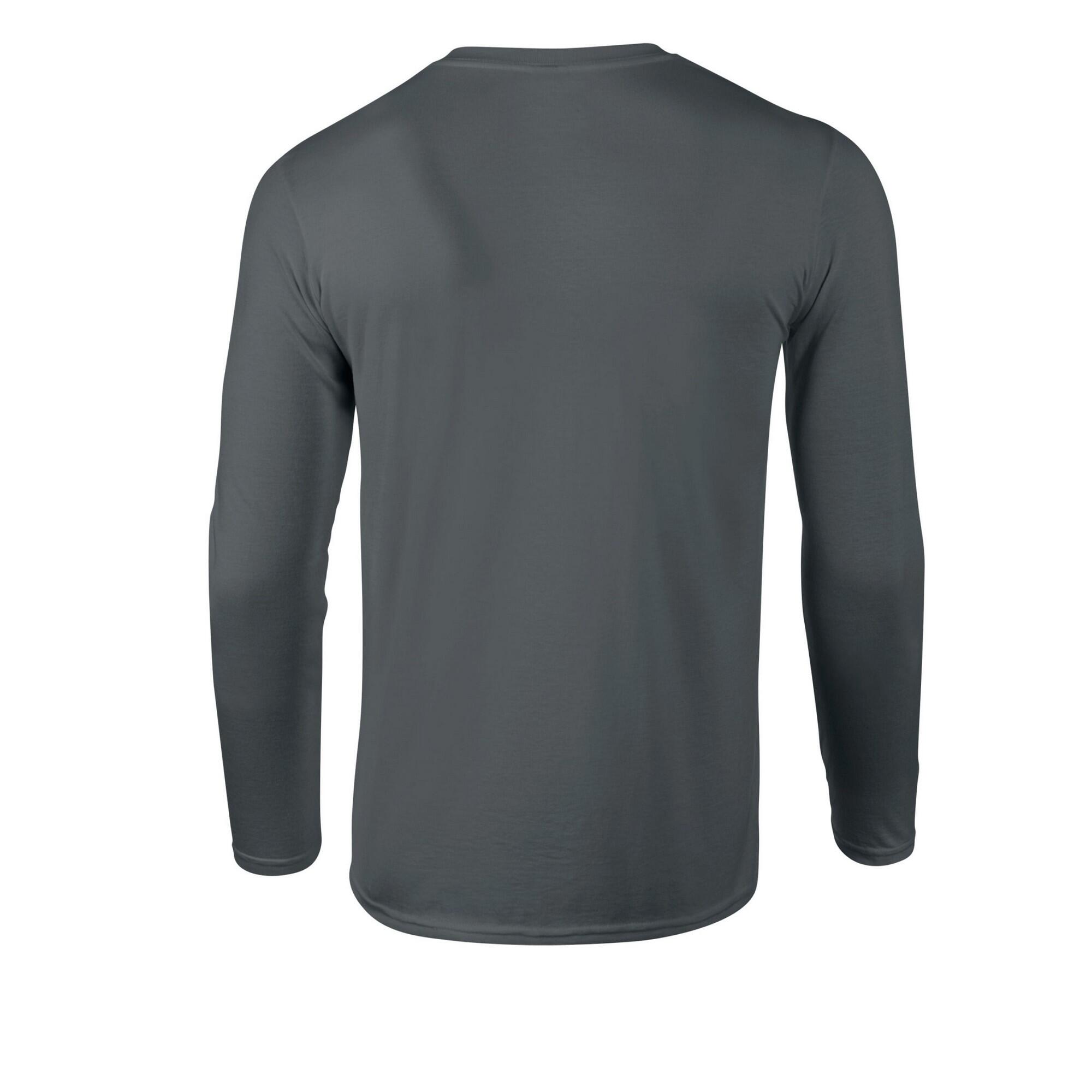 Camiseta de Suave al Tacto de Manga Larga para Adultos Unisex Carbón 2/3