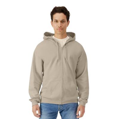 Heren softstyle midweight full zip hoodie (marine)
