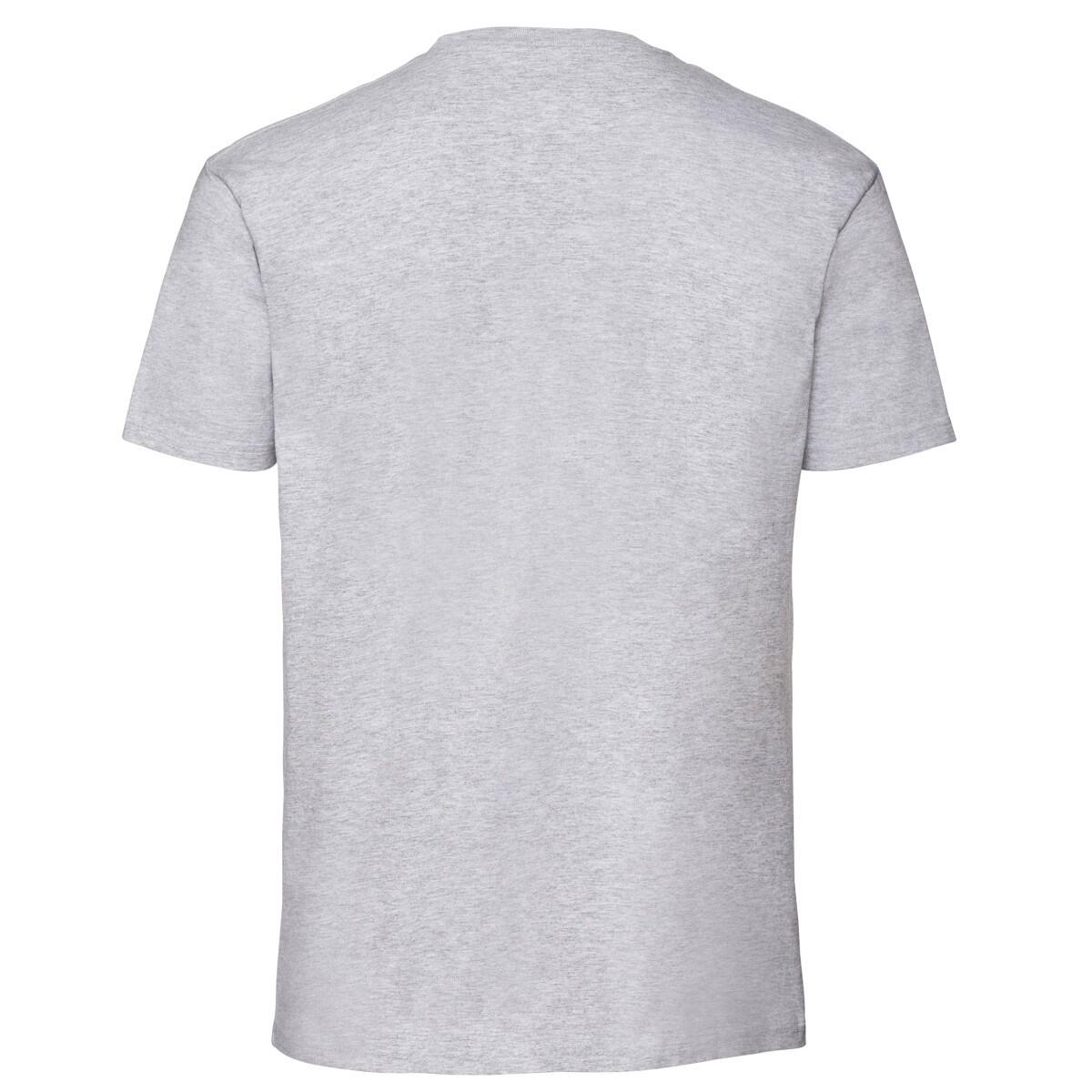 Camiseta Iconic 195 Premium de Algodón Ringspun para Hombre Gris Jaspeado 2/3