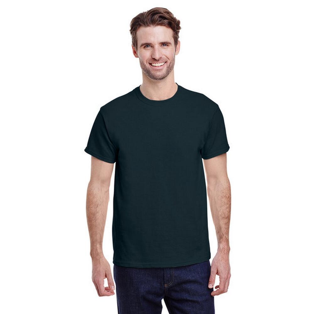 Maglietta Maniche Corte Adulto Unisex Gildan Heavy Cotton Nero Di Mezzanotte 4/4