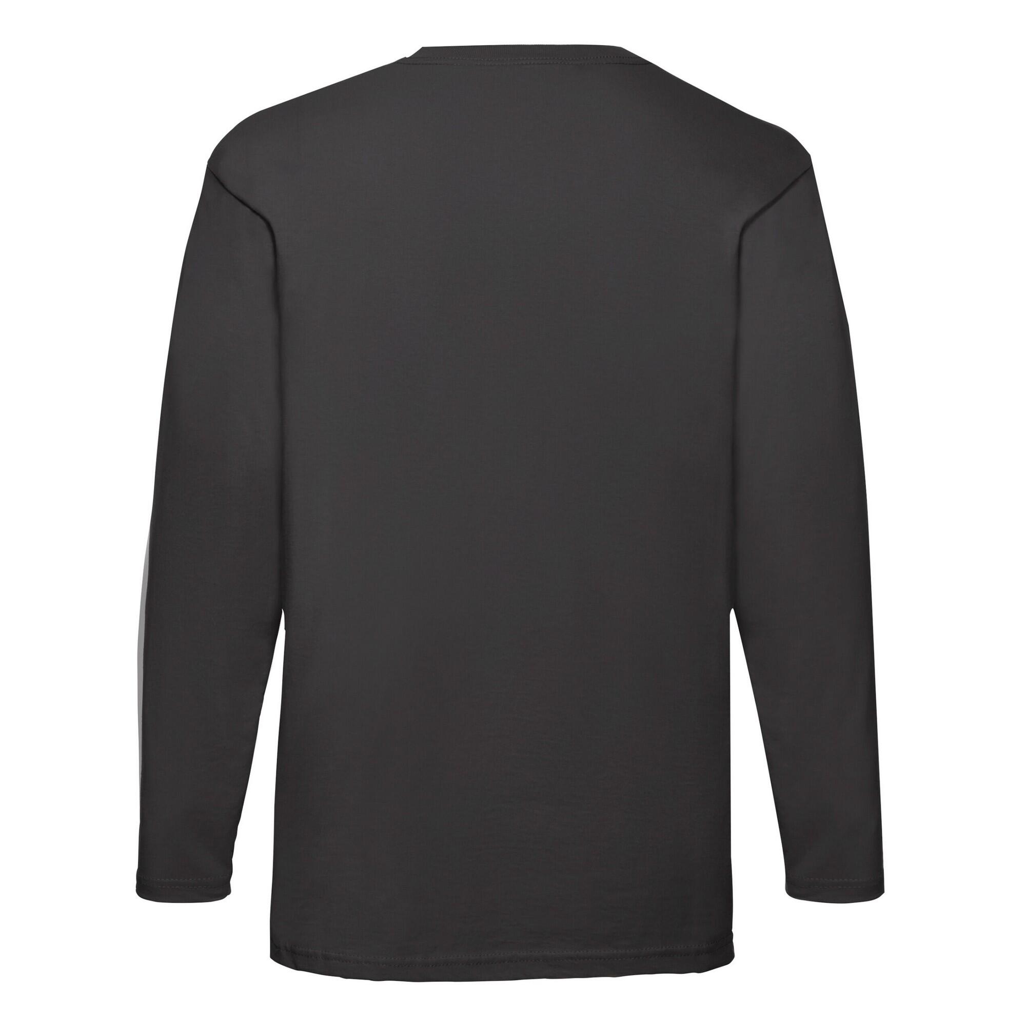 Unisex Adult Valueweight Plain LongSleeved TShirt (Black) 2/3