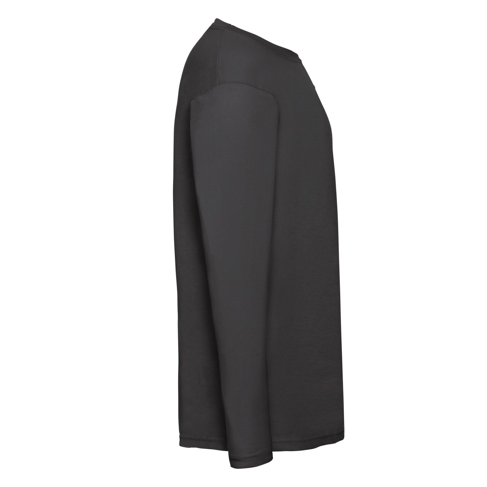 Unisex Adult Valueweight Plain LongSleeved TShirt (Black) 3/3