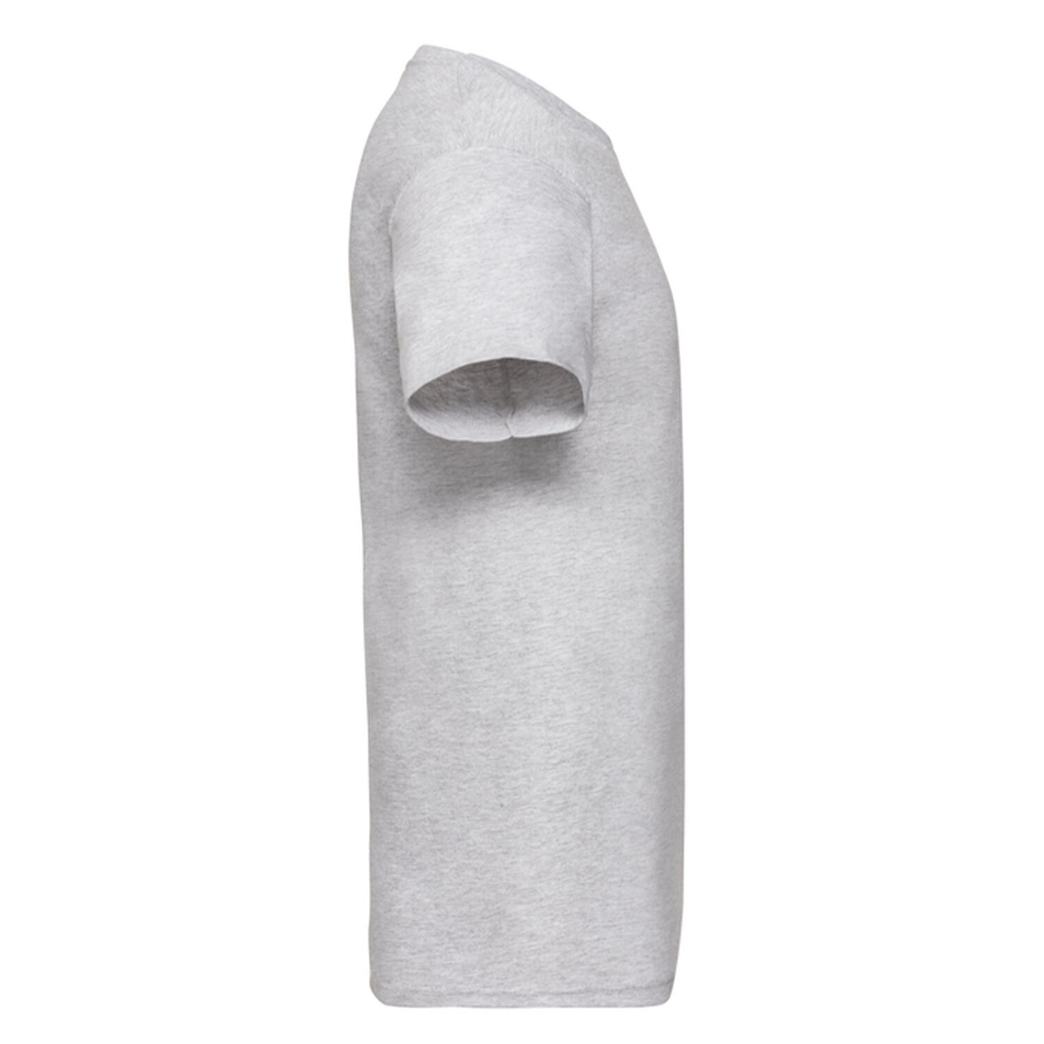 Heren Valueweight V Neck Tshirt (Heide Grijs) 3/3