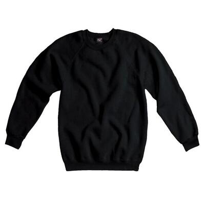 Felpa Girocollo Maniche Raglan Uomo SG Nero