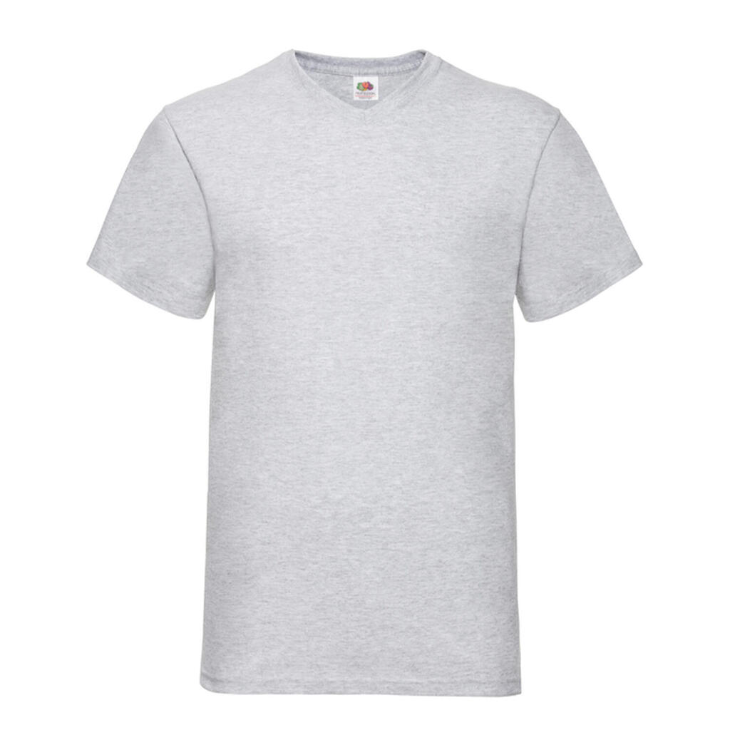 Mens Valueweight V Neck TShirt (Heather Grey)