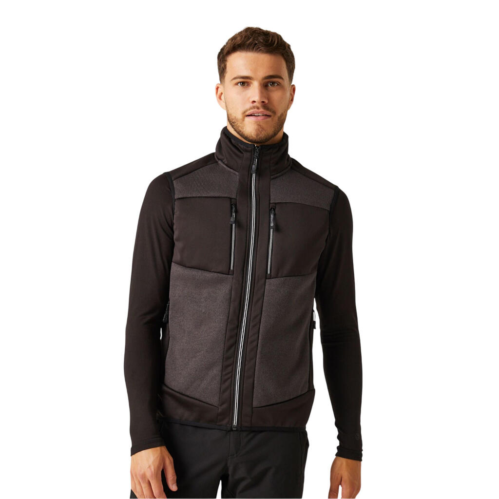 Mens EVolve Stretch Hybrid Body Warmer (Ash/Black)