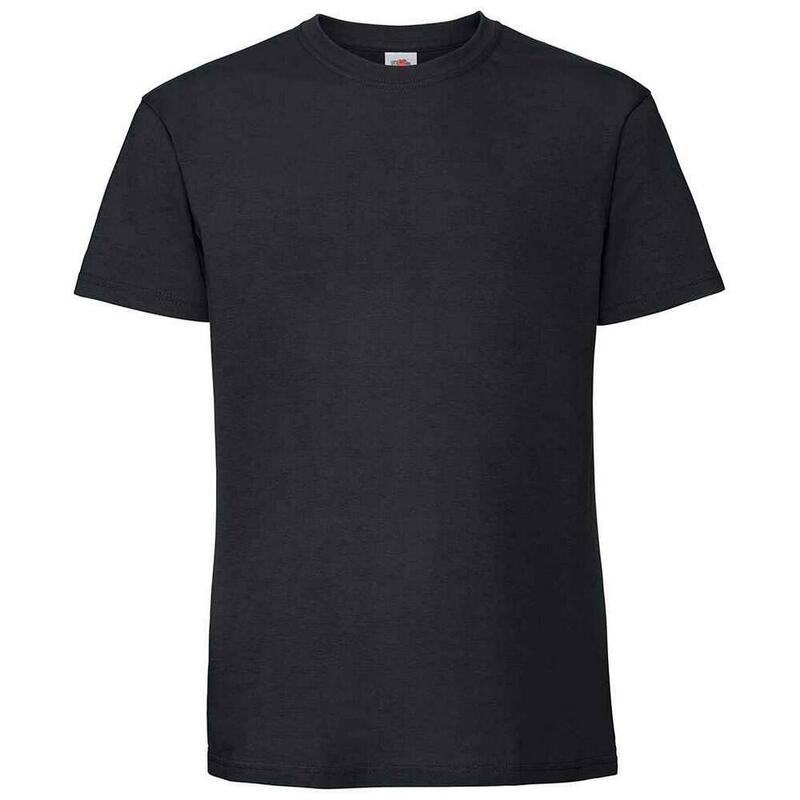 Heren Iconic 195 Premium Ringspun Katoen TShirt (Zwart)