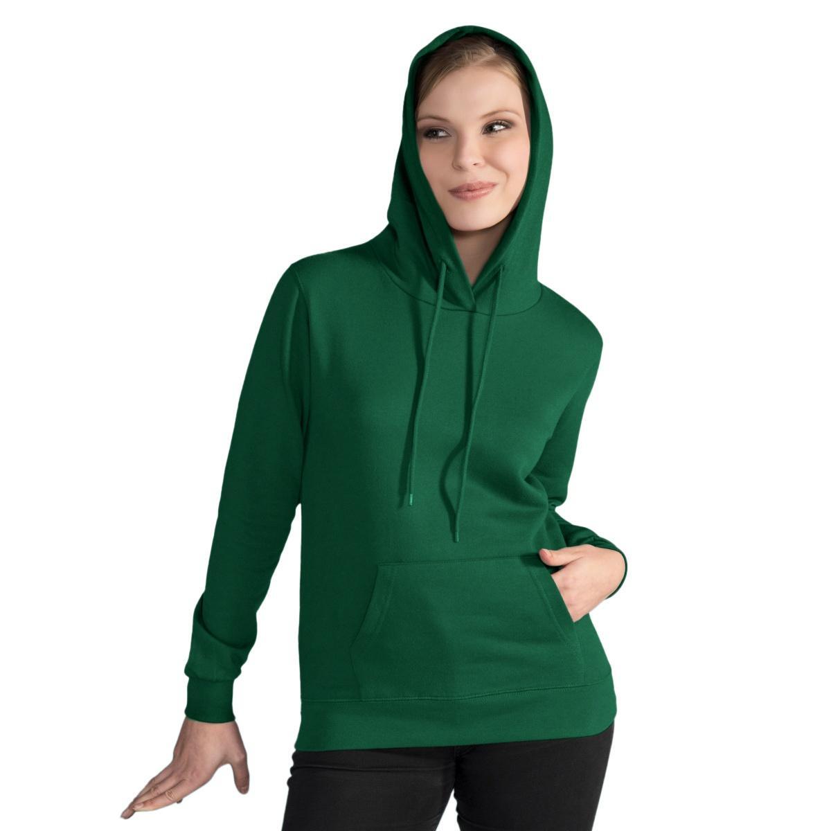 Sg - Sweatshirt Uni À Capuche Femme (vert Bouteille) - Sweat-shirt - Vert - 36 Xs - Decathlon