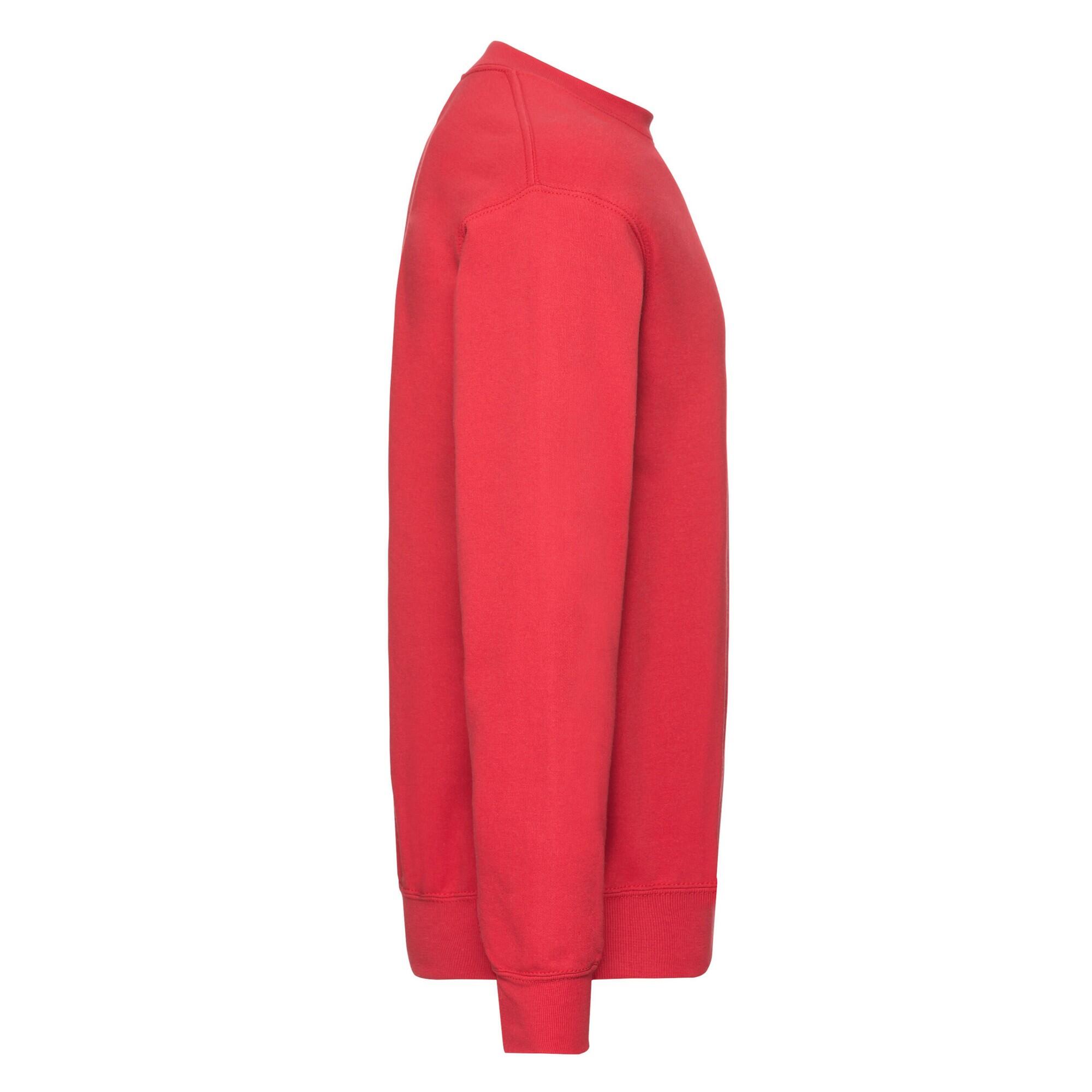 Felpa A Giro Uomo Fruit Of The Loom Classic Rosso 3/3