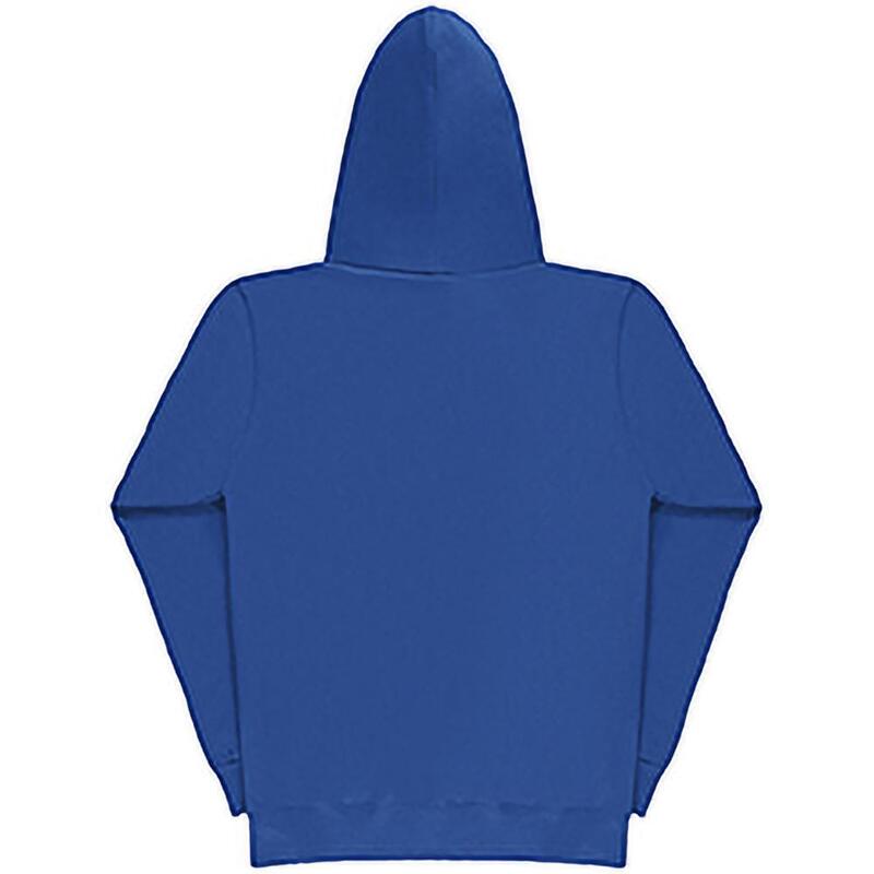 Sweatshirt Uni À Capuche Et Fermeture Zippée Femme (Bleu Royal)
