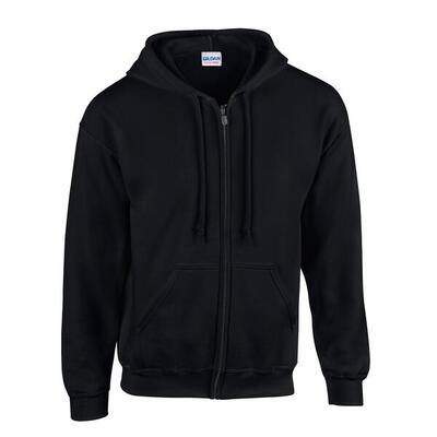 Unisex adult heavy blend full zip hoodie (veiligheid groen)