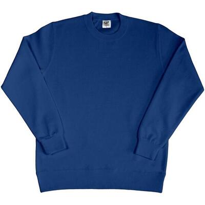 Dames crew neck long sleeve sweatshirt (marineblauw)