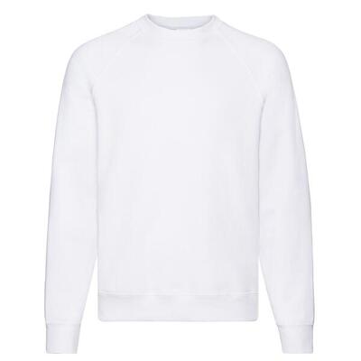 Heren klassiek effen raglan sweatshirt (heide grijs)