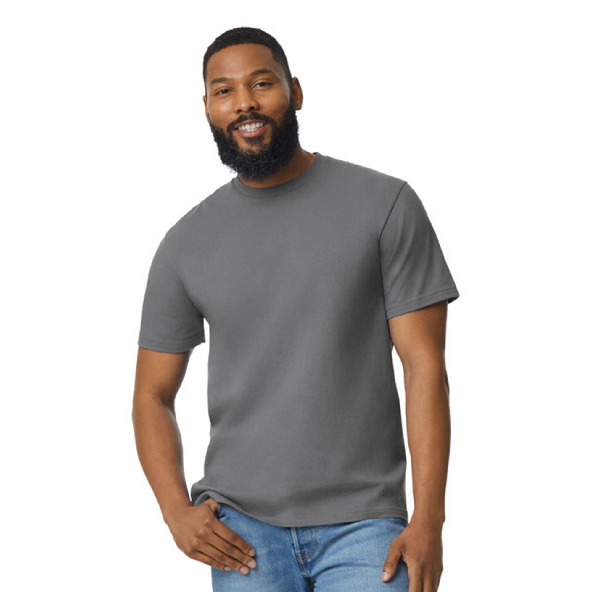 Unisex Adult Softstyle Heather Midweight TShirt (Graphite) 1/3