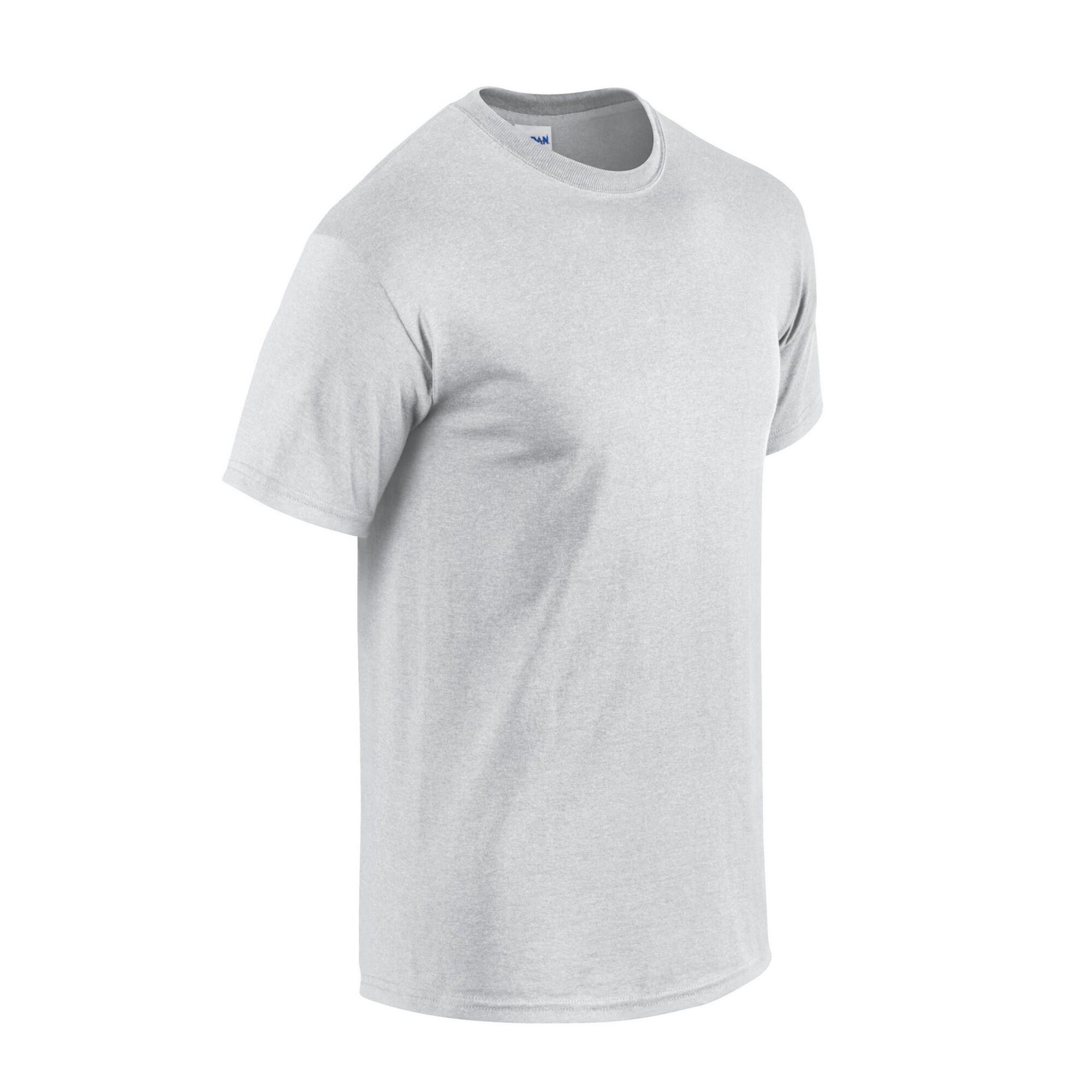 T-Shirt de algodão pesado para adultos (Cinzento Cinza) 3/3