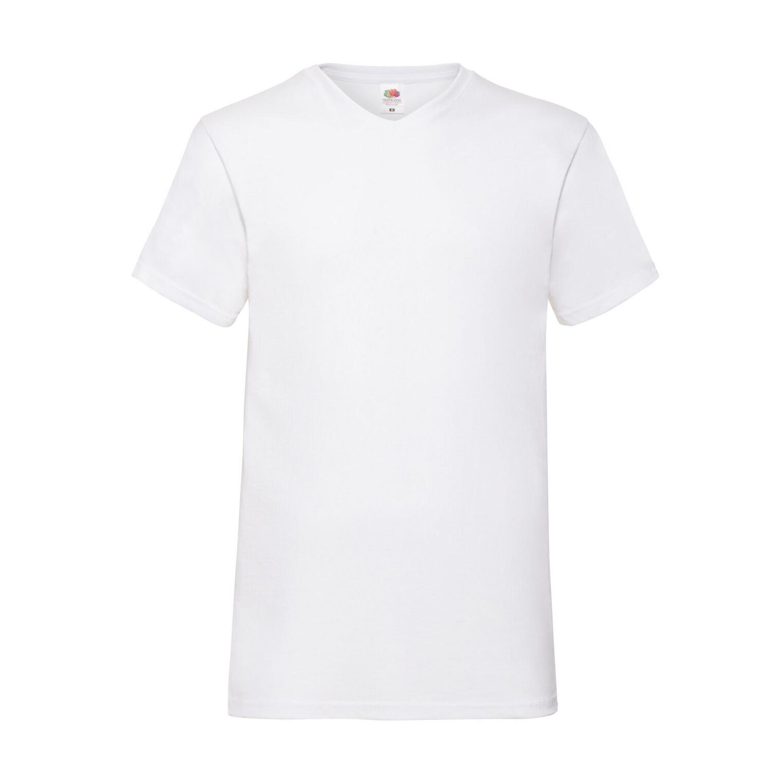 Tricou Drumeții În Natură Fruit Of The Loom Valueweight V Neck Simplu Bărbați