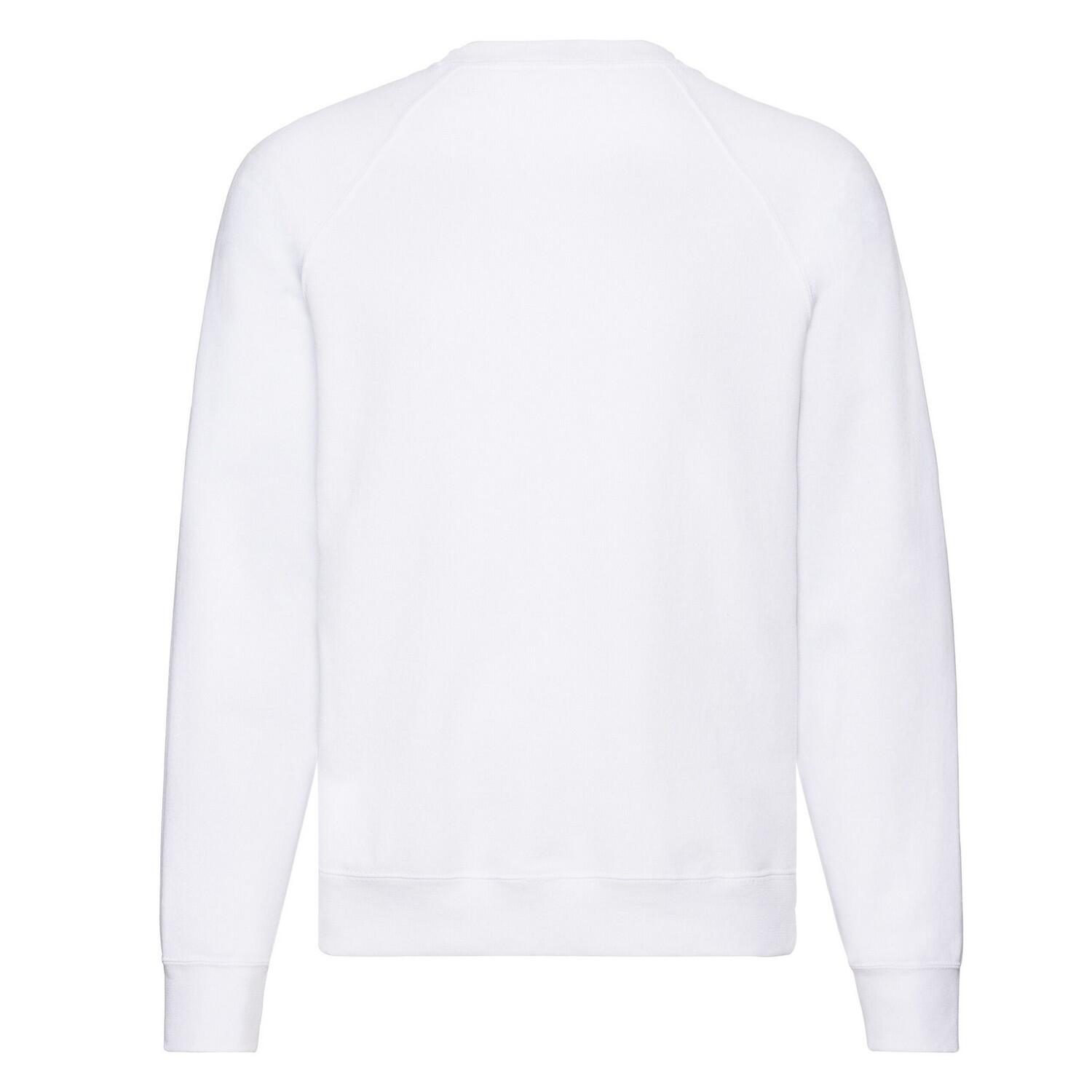 Felpa Semplice Raglan Uomo Fruit Of The Loom Classic Bianco 2/3