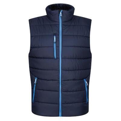 Heren navigate thermisch gilet (zwart/klassiek rood)