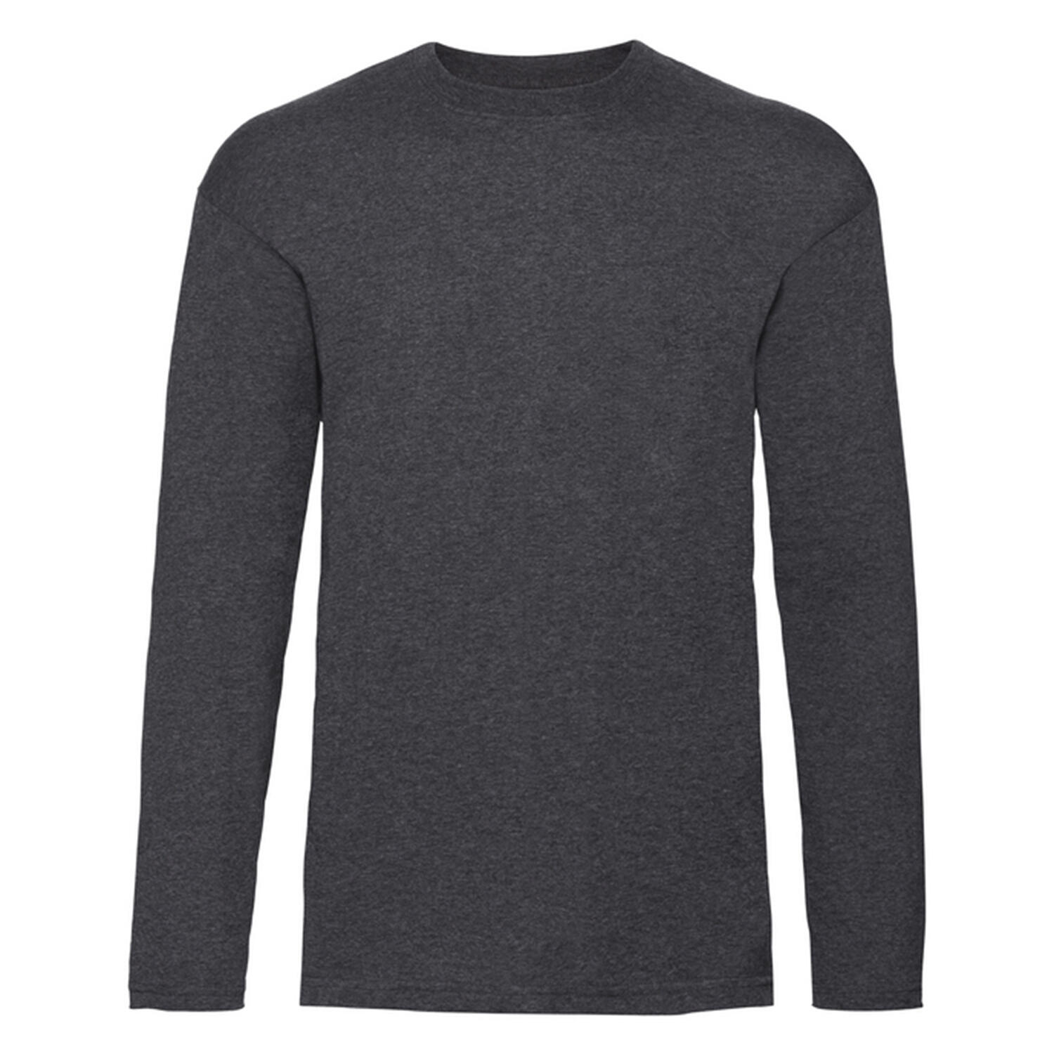 Fruit Of The Loom - Tshirt Valueweight Homme (gris Foncé) - T-shirt Manches Longues - Gris - 56 3xl - Decathlon