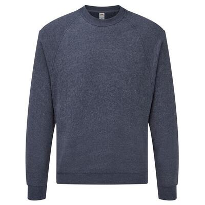 Uniseks klassiek raglan sweatshirt voor volwassenen (donkere heide grijs)