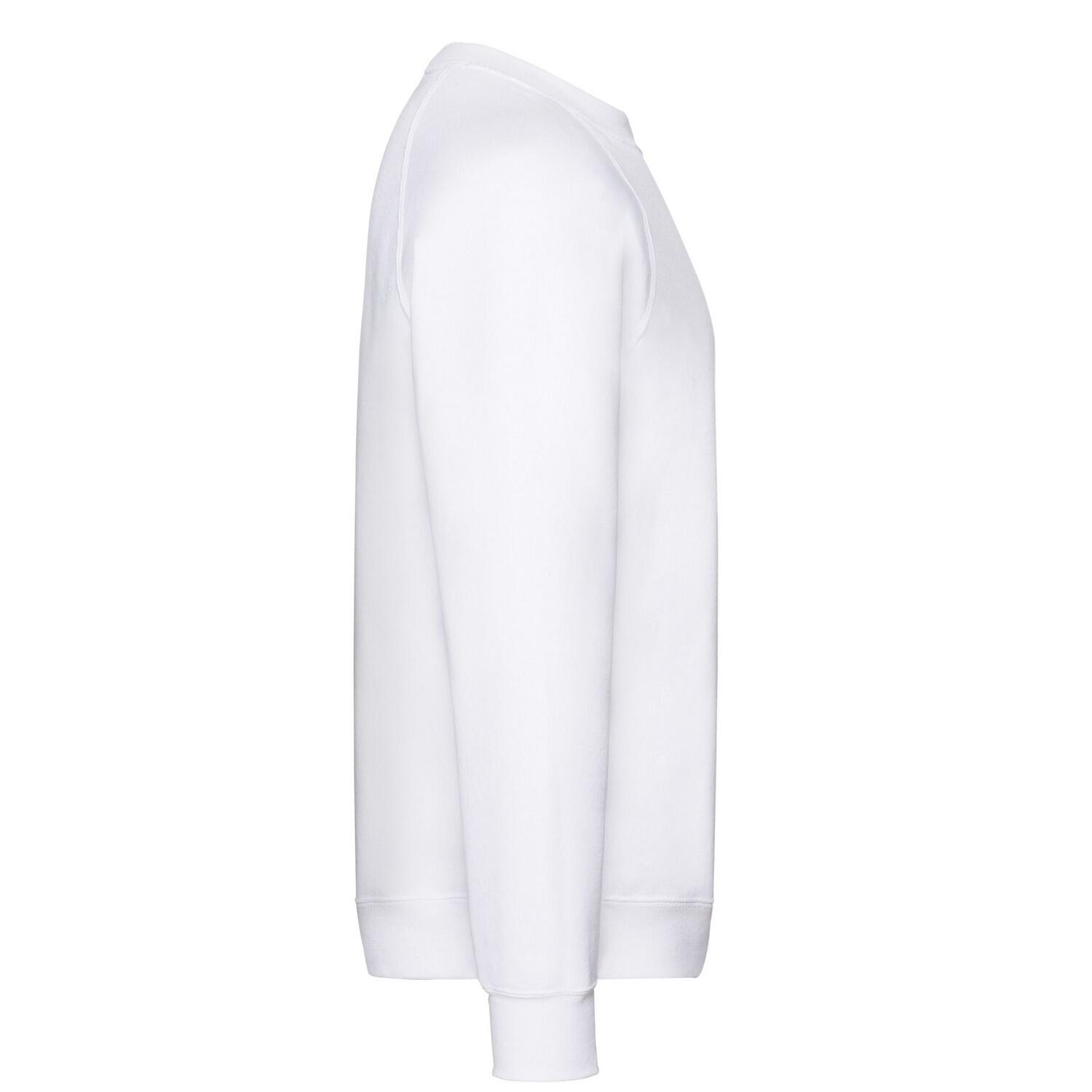 Felpa Semplice Raglan Uomo Fruit Of The Loom Classic Bianco 3/3