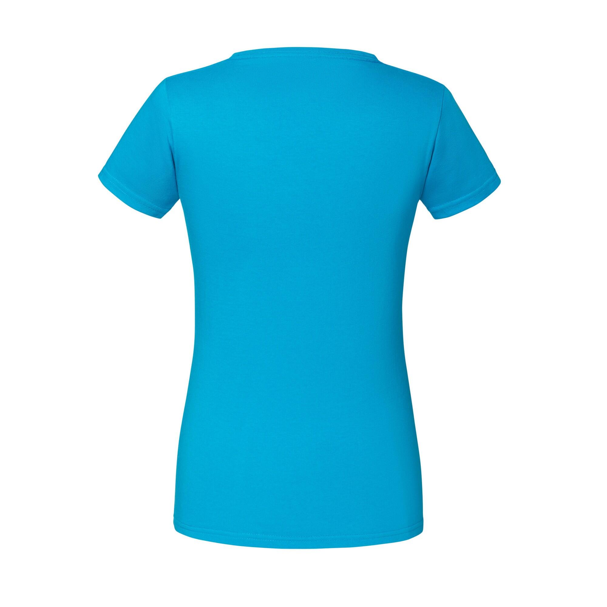 Tshirt ICONIC PREMIUM Femme (Azur) 2/2